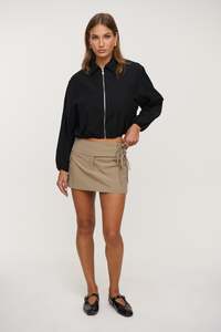 Zali Mini Skirt Khaki