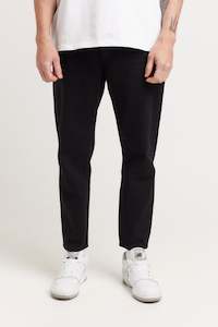 Mens Denim: Steve Baggys Denim Solid Black