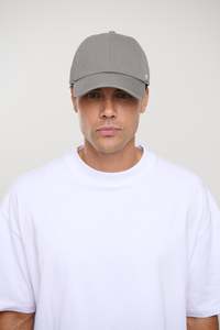 Mens Headwear: Classic Vintage Clean Up Cap Dark Grey