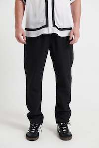 Mens Pants: NTH Linen Pant Black