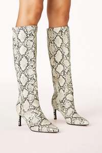 Huda Knee High Boot Snake