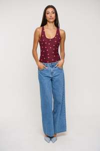 Womens Bodysuits: Marley Bodysuit Berry