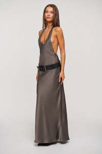 Womens Dresses: Bare Maxi Dress Mocca