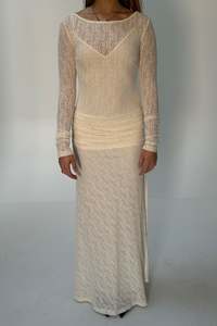 Lotus Maxi Dress Cream