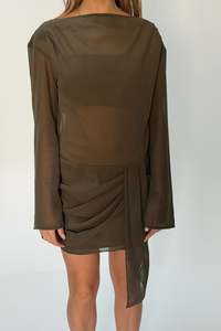 Womens Dresses: Lake Mini Dress Khaki