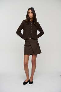 Anika Mini Skirt Chocolate