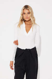 Bayse: Celine Bodysuit White