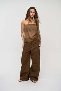 Womens Pants: Sylvia Set Chocolate