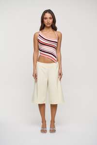 Womens Shorts: Tia Bermuda Short Cream