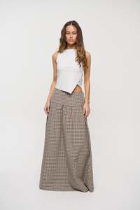 Womens Skirts: Rylan Maxi Skirt Beige