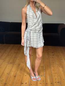Womens: Linda Wrap Dress Grey