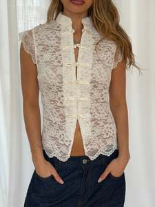 Womens: Anita Lace Top White