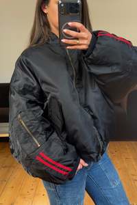Womens Jackets Coats: Bloom Bomber Midnight Flame