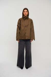 Womens Jackets Coats: Katrina Reversible Jacket Brown