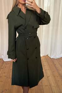 Womens Jackets Coats: Ashton Trench Dark Army