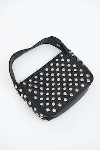Womens Wallets And Belts: Carrie Studded Bag Black