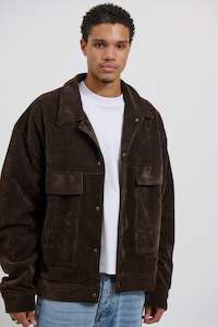 Texture Drop Sleeve Jacket Choc