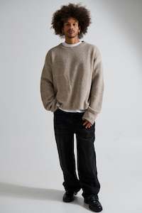 Mens Hoodiesandjumpers: Slouch Knit Light Tan