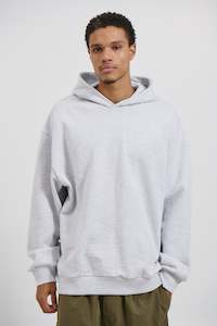 Heavyweight Cotton Hoodie Heather Grey