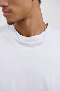 Mens Accessories: Rocky Chain White Gold Plated