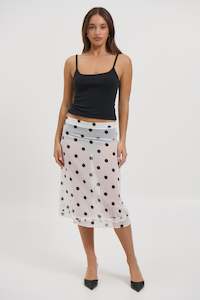 Womens Skirts: Tallulah Sheer Skirt Cream