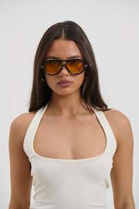 Womens Sunglasses: 20875-1 Black/Orange