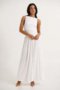 Nalla Maxi Dress White - FINAL SALE