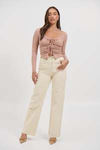 Womenssale: Miles Long Sleeve Top Mushroom - FINAL SALE