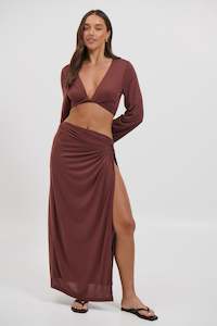 Bayse: Adriana Skirt Chocolate