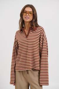 Sweaters Jumpers: Megan Long Sleeve Latte
