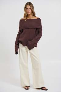 Sweaters Jumpers: Edie Knit Chocolate