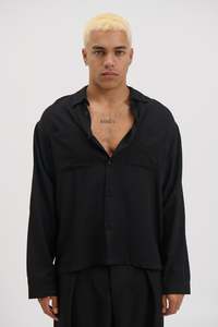 Miles Shirt Solid Black