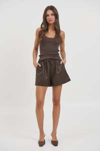 Womens Shorts: Rianna Short Coffee