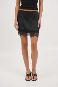 Womens Skirts: Dion Lace Skirt Black