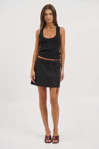 Piper Mini Skirt Black