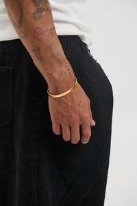 Mens Accessories: Toro Open Cuff 18k Gold Plated