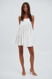 Zena Mini Dress White - FINAL SALE