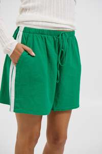 Womenssale: Ronnie Racer Shorts Green - FINAL SALE