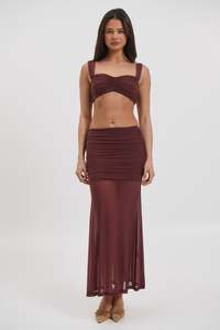 Womenssale: Bruno Crop Chocolate - FINAL SALE