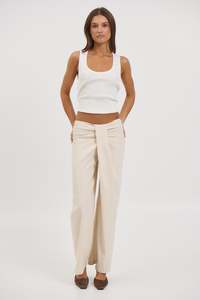 Mens Ivory: Zaya Pant Ivory