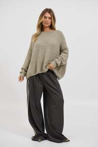 Sweaters Jumpers: Louise Knit Olive