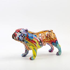 New In Stock: Urban Graffiti English Bulldog Statue