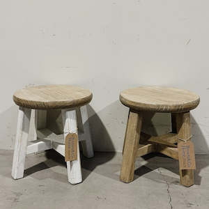 Stools: Round Top Stool Reclaimed Elm SMALL 290H