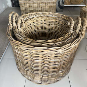Products: 25470 Rattan Woven Basket ROUND
