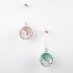 Homewares: Storybook Hanging Mouse in a Teacup