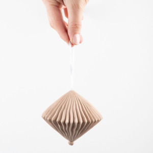 Homewares: Fable Hanging Porcelain Diamond CLAY
