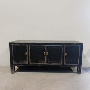 25214 Reclaimed Black Cabinet 1260 x 370 x 570H
