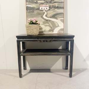 25271 Reclaimed Elm Side Table 1100 x 400 x 870H