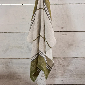 Green Selvedge Teatowel