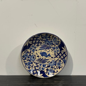 Ceramics: Blue & White Large Hanging Plate